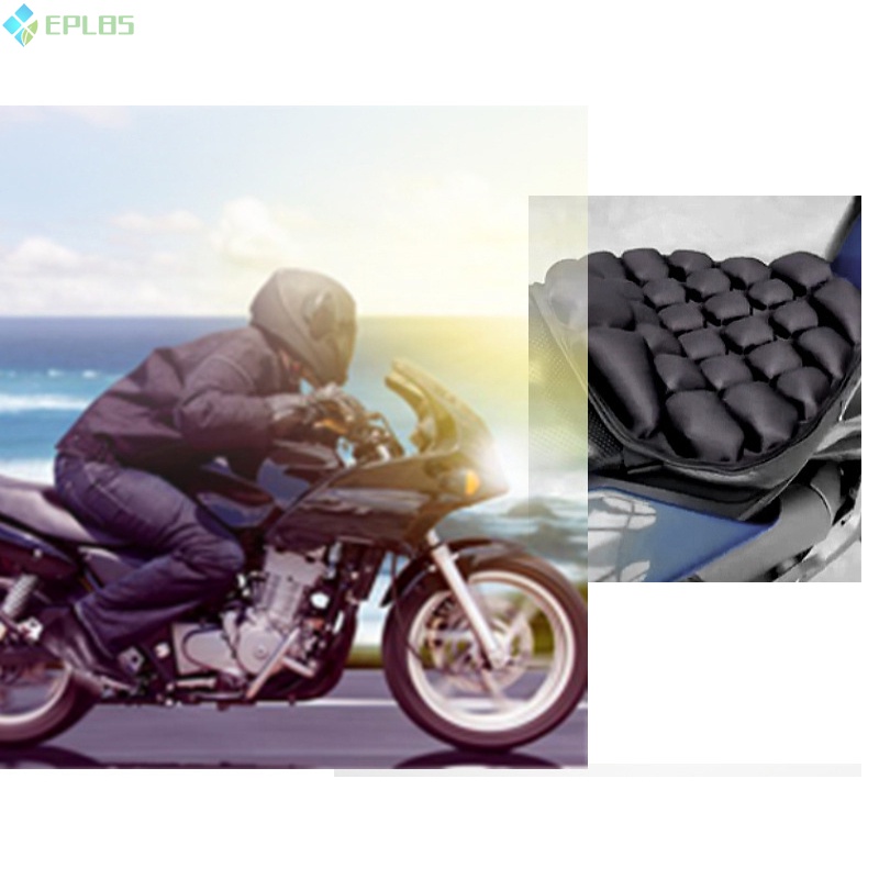 Đệm Bơm Hơi 3D Thoáng Khí Thoải Mái Dùng Để Lót Ghế Ngồi Xe Máy