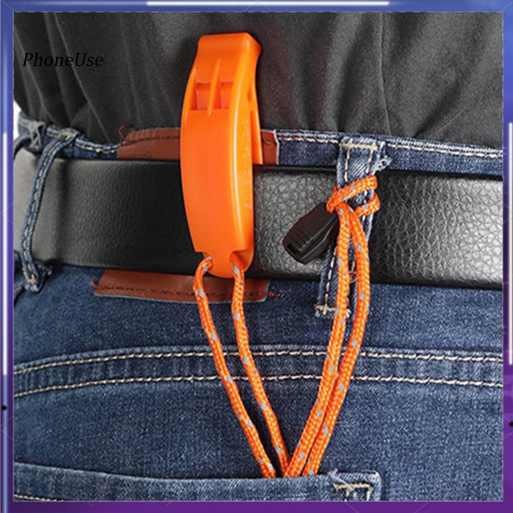 Bộ 6 Còi Thổi Báo Động Bằng PU Thiết Kế Cong Di Động Tiện Dụng Cho Hoạt Động Ngoài Trời