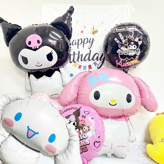 SANRIO Bong Bóng Lá Nhôm Hình Kuromi My Melody / Cinnamoroll Dùng Trang Trí Tiệc Sinh Nhật / Làm Phụ Kiện Chụp Ảnh Cho Bé Gái