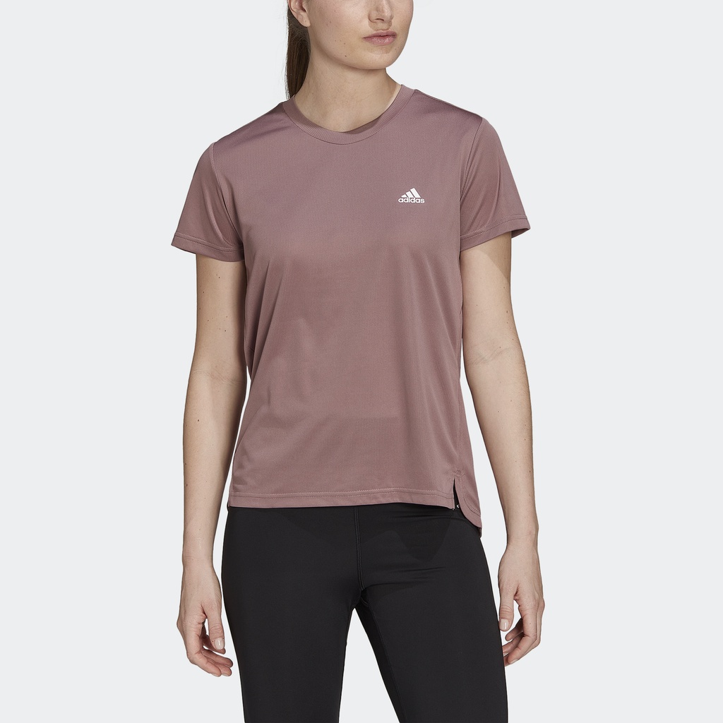 Adidas Tập luyện Áo Thun Thể Thao 3 Sọc AEROREADY Designed 2 Move Nữ Màu tím HK6525