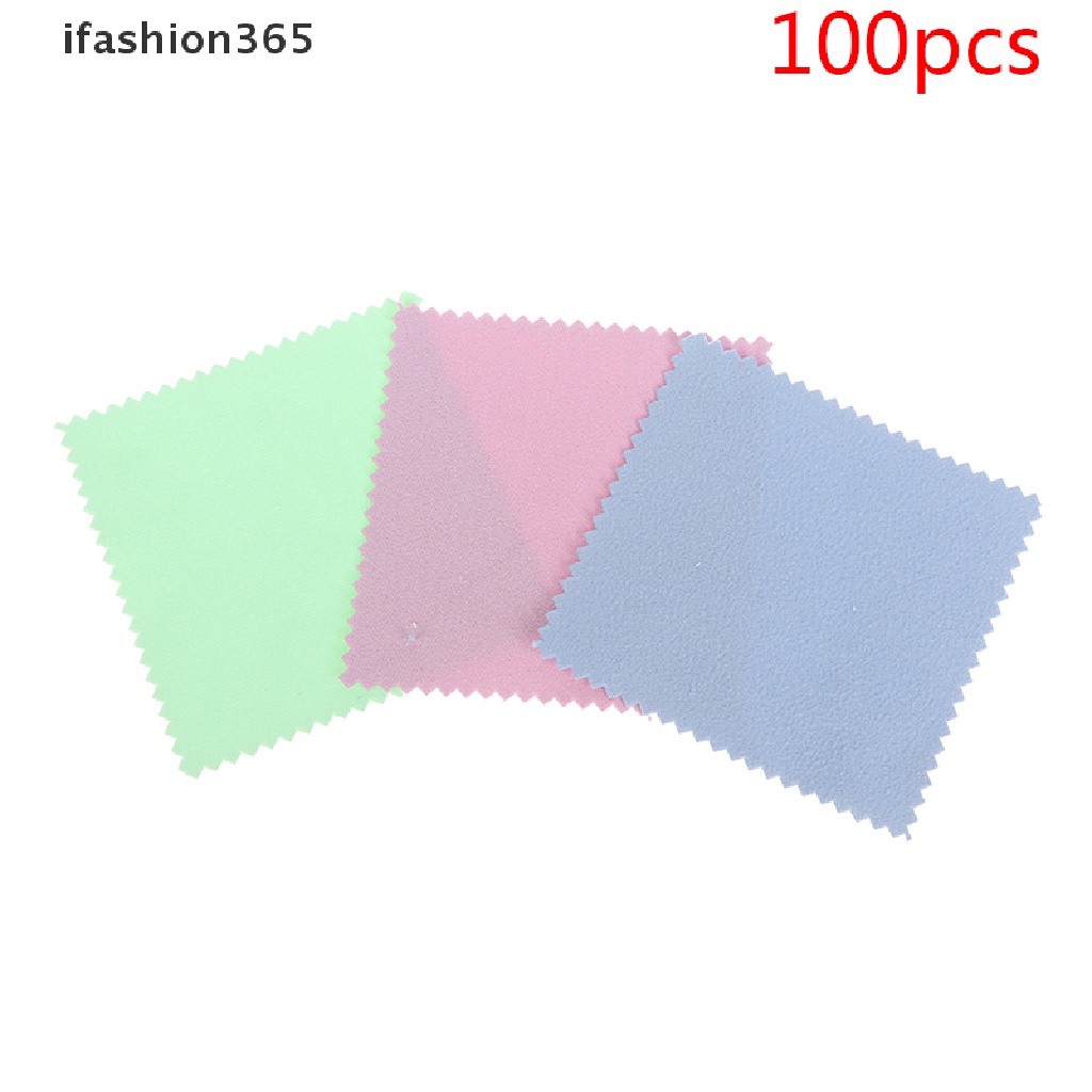 [ifashion365] Khăn Lau Đánh Bóng Trang Sức Mềm Mại 8x8cm * 100 VN