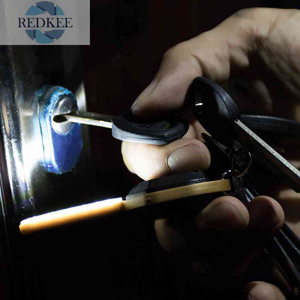 Móc Khóa Đèn Pin LED COB Mini Hình Chìa Khóa