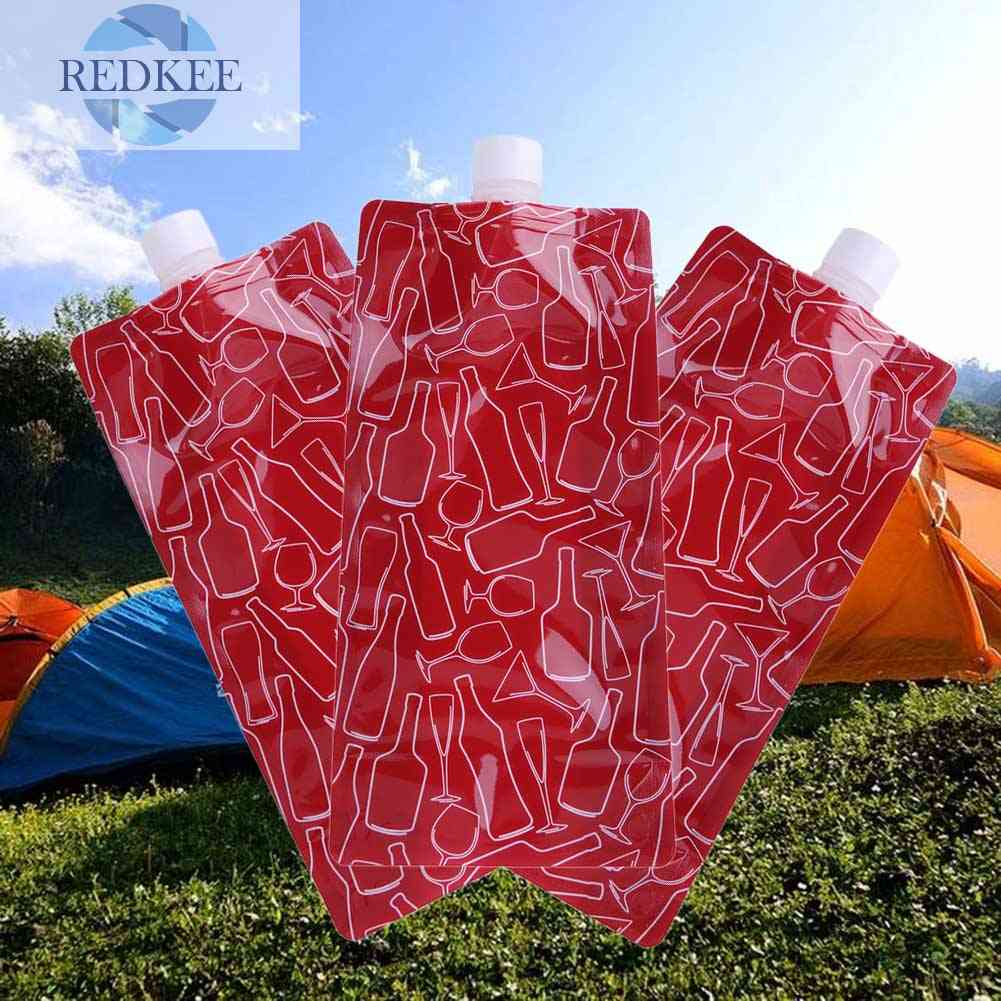 Túi Đựng Nước PE 750mL Có Thể Gấp Gọn Tiện Dụng Khi Đi Cắm Trại