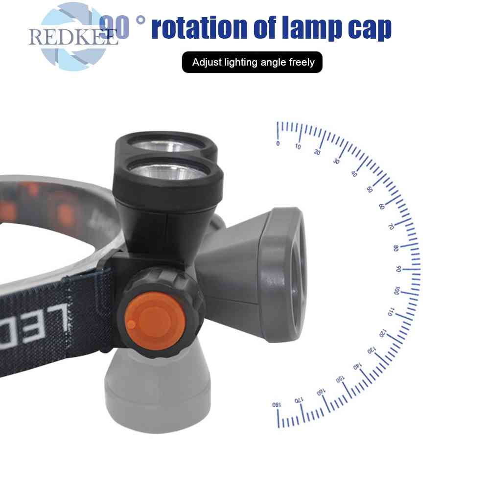 Đèn LED Đội Đầu XPE Chống Thấm Nước Cắm Trại Câu Cá