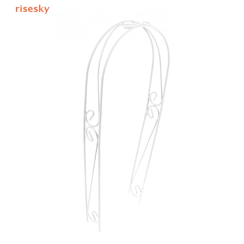 [risesky] Mô Hình Cửa Vòm Mini Bằng Sắt Màu Trắng Trang Trí Tiểu Cảnh Nhà Búp Bê