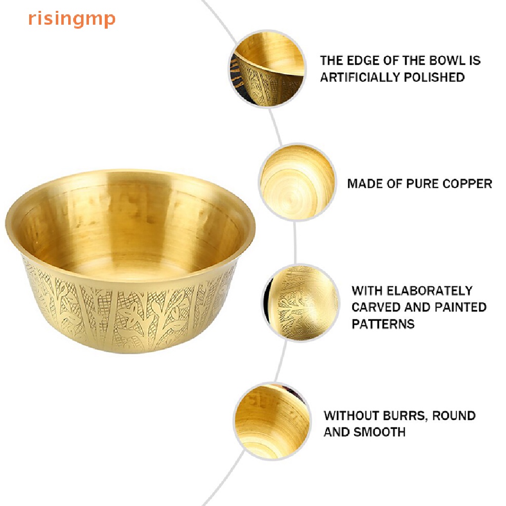 [risingmp] Bát Nước Tây Tạng Bằng Đồng Trang Trí Thiền