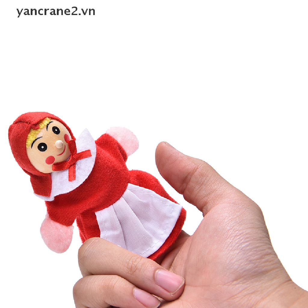 Set 4 Con Rối Ngón Tay Hình Cô Bé Quàng Khăn Đỏ Dành Cho Bé Yêu {yancrane2.vn}