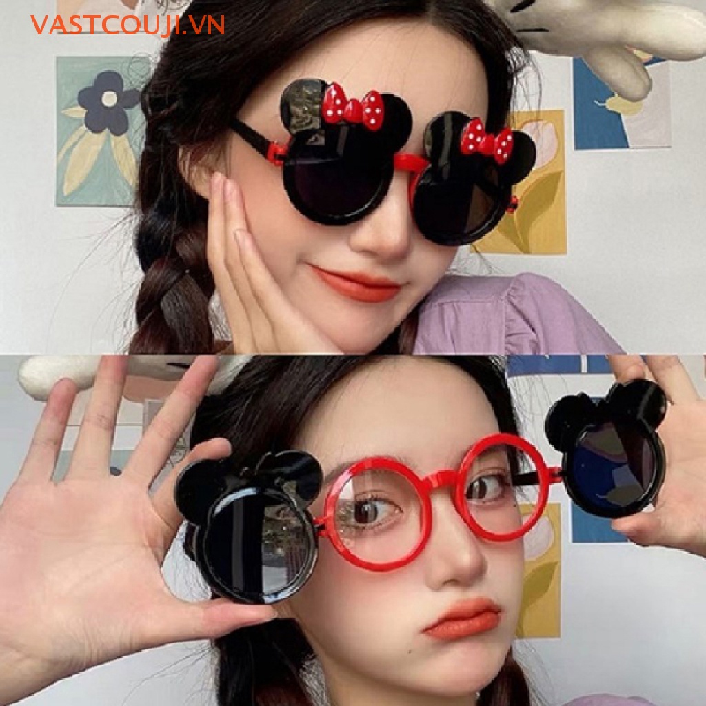Kính Mát Hình Tai Chuột Xinh Xắn Cho Bé Gái