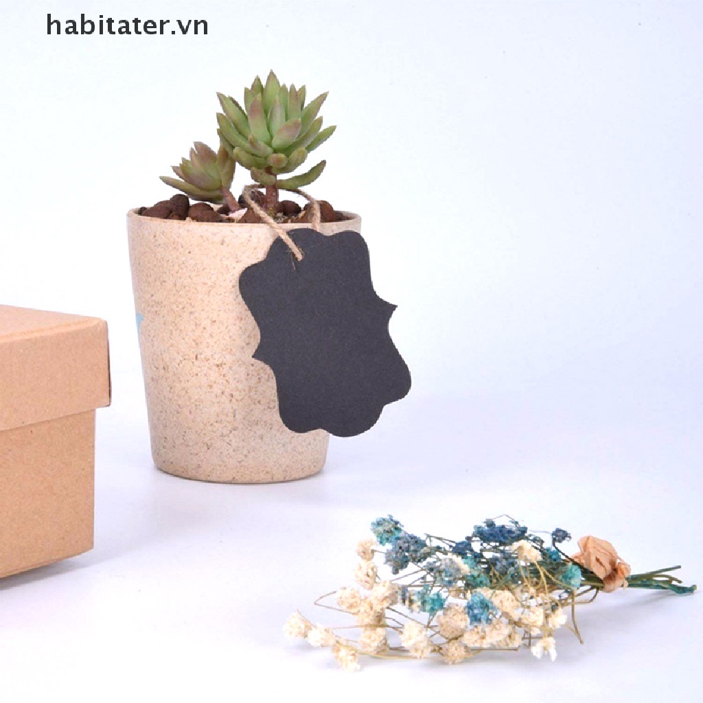 Set 100 Thẻ Giấy Kraft Trang Trí Quà Cưới