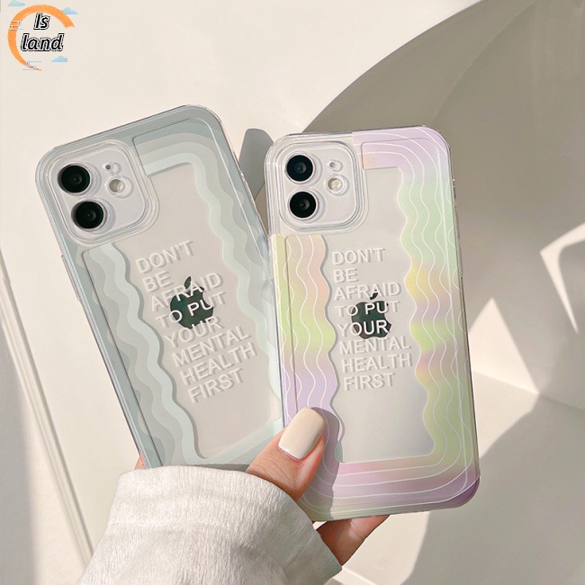 Ốp Điện Thoại Trong Suốt Chống Rơi Họa Tiết Gợn Sóng Nhiều Màu Cho Iphone 11