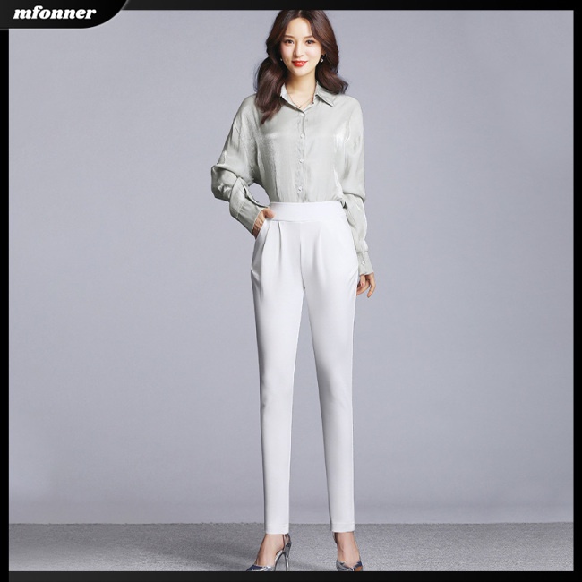 Quần Dài Nữ Chất Liệu Cotton Màu Sắc Đơn Giản Dễ Phối Đồ