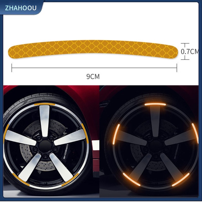 ☃Nhà Cửa☃ Bộ 20 Miếng Dán Phản Quang 3d Trang Trí Bánh Xe Hơi