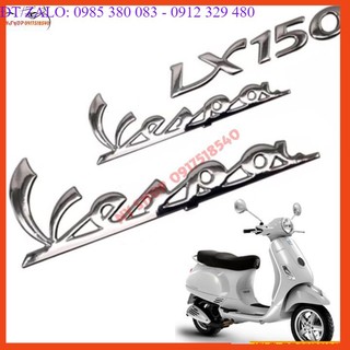 🌴 Bộ 3 tem logo nổi cho Vespa LX 150 / 125 🌴