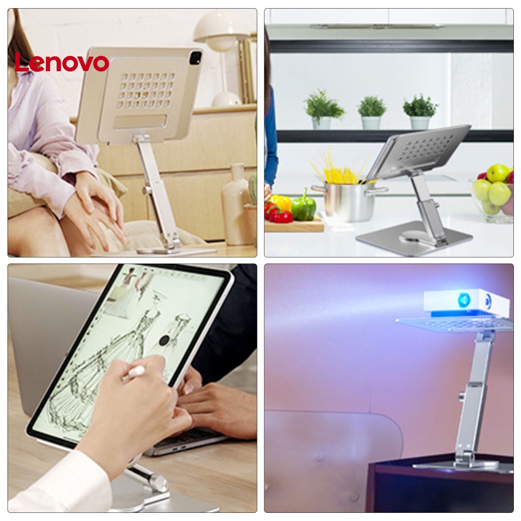 Giá Đỡ Điện Thoại / Máy Tính Bảng Bằng Hợp Kim Nhôm Hình Hoa Hướng Dương Xoay 360 Độ Chống Trượt Có Thể Điều Chỉnh Độ Cao