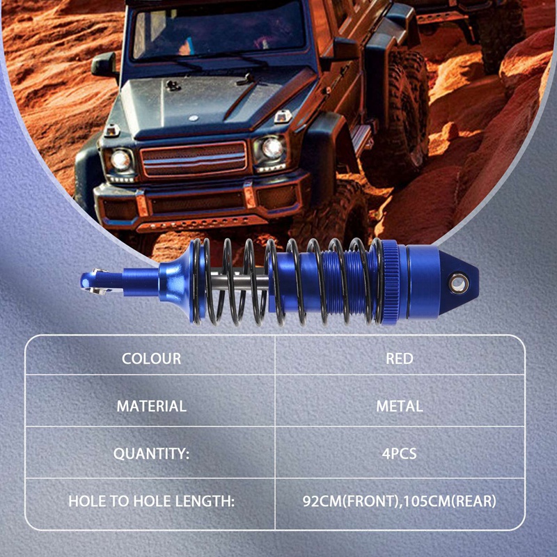 Bộ Giảm Xóc Trước Và Sau Bằng Kim Loại Cho Xe Điều Khiển Từ Xa Traxxas Slash 4X4 VXL 2WD Tỉ Lệ 1 / 10