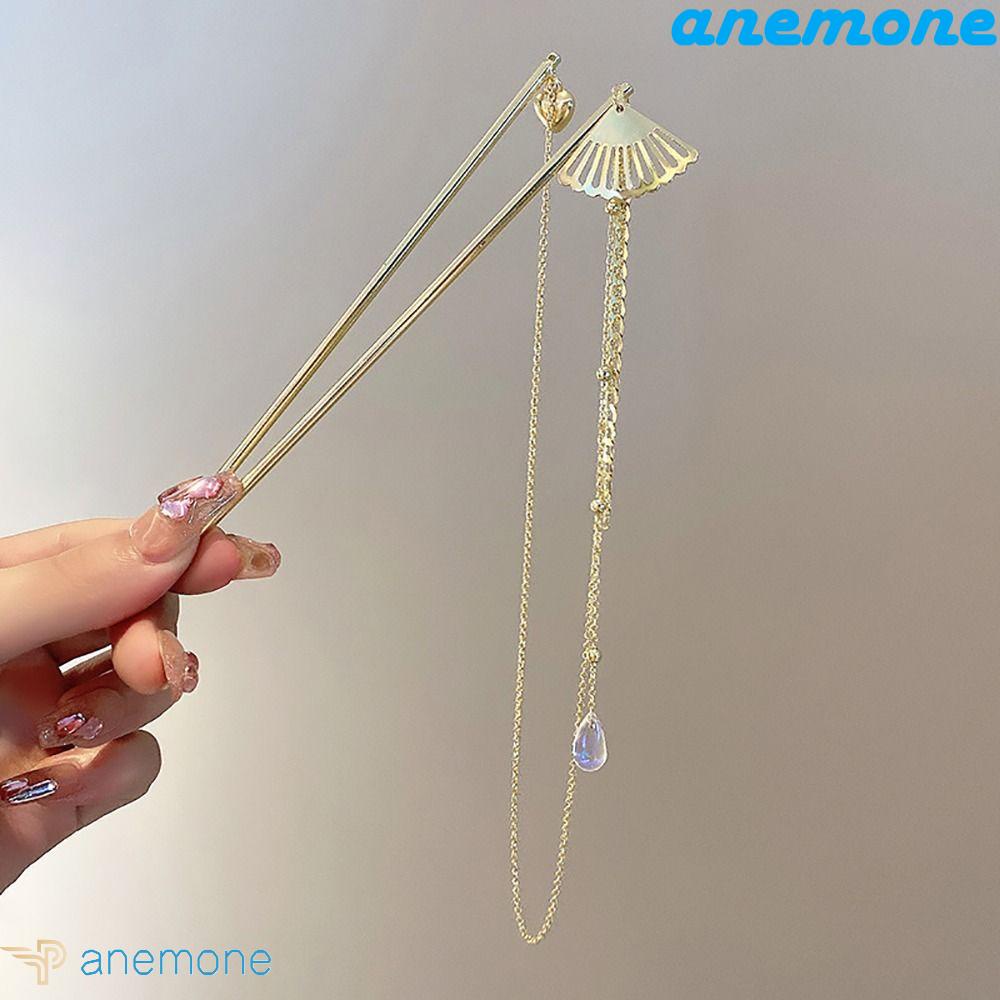 Trâm Cài Tóc Đuôi Ngựa Phối Tua Rua Đôi Phong Cách Hanfu Đơn Giản Cho Nam Và Nữ