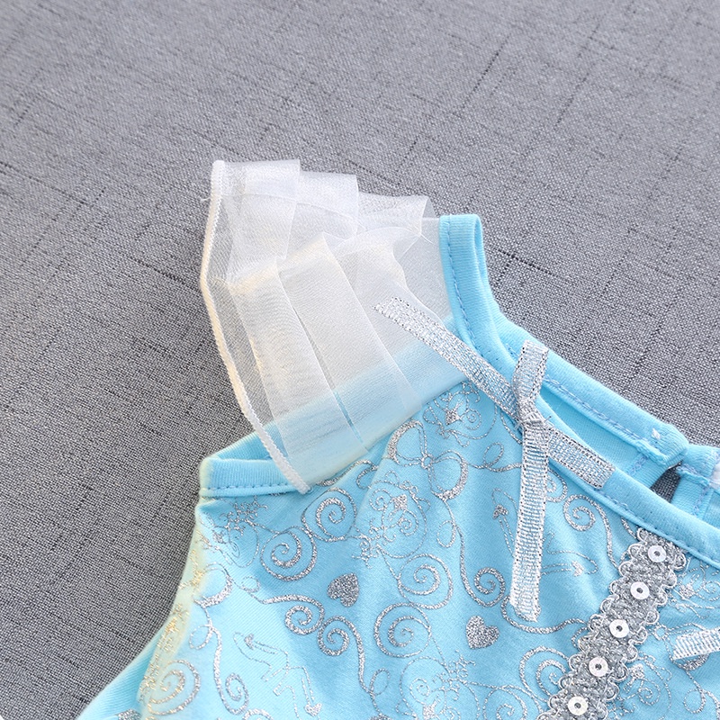 Áo Liền Quần Hóa Trang Công Chúa Elsa Anna Trong Phim Frozen Cho Bé Gái