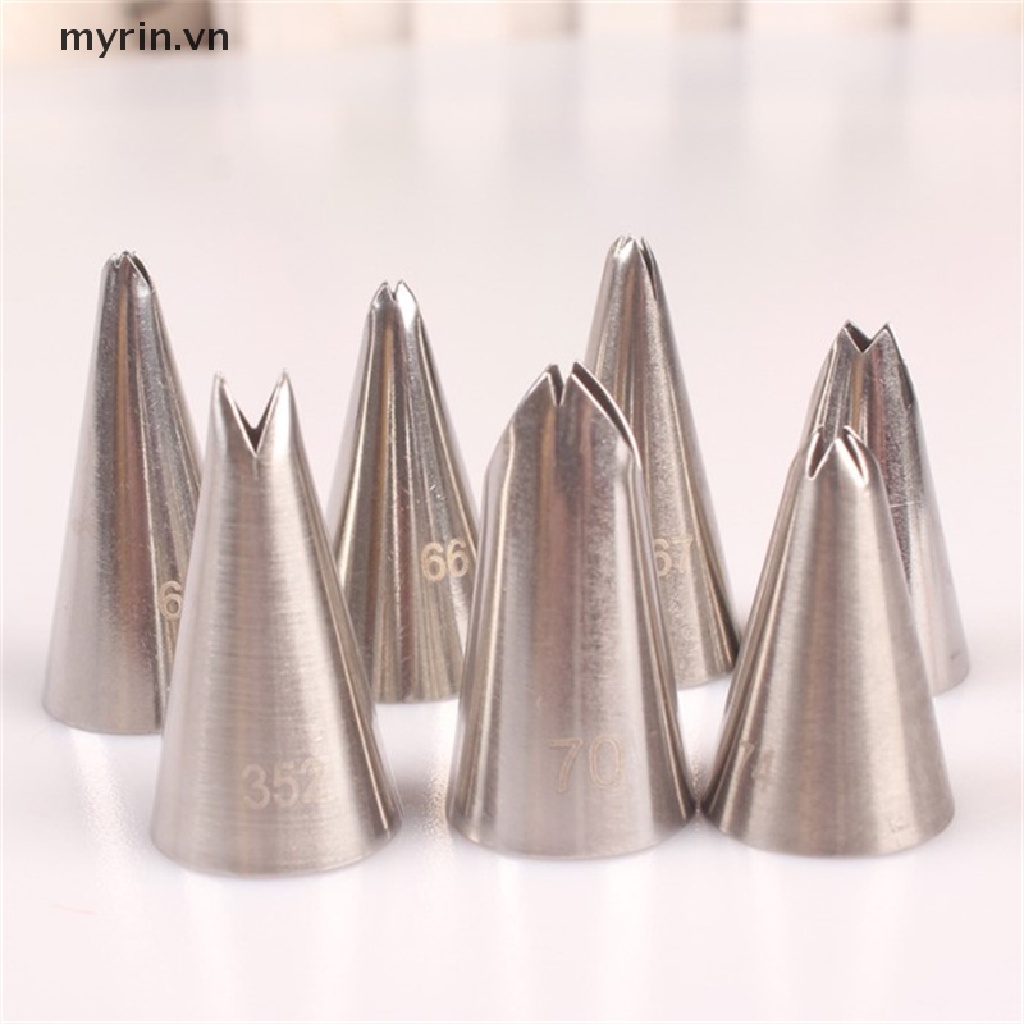 Set 7 Đuôi Bắt Bông Kem Bằng Inox Chuyên Dụng