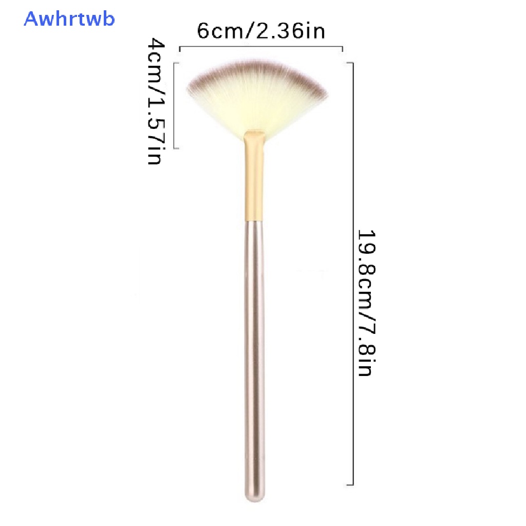 Set 3 Cọ Trang Điểm Hình Quạt Mềm Mại Tiện Dụng Mới