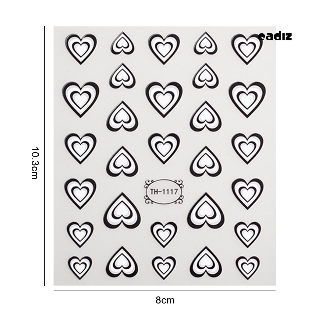 Miếng Dán Móng Tay Tự Dính Không Phai Màu Chống Rơi Có Thể Tháo Rời Dễ Thương DIY