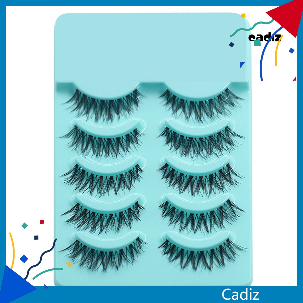 Bộ 5 Cặp Lông Mi Giả Dài Và Dày Handmade