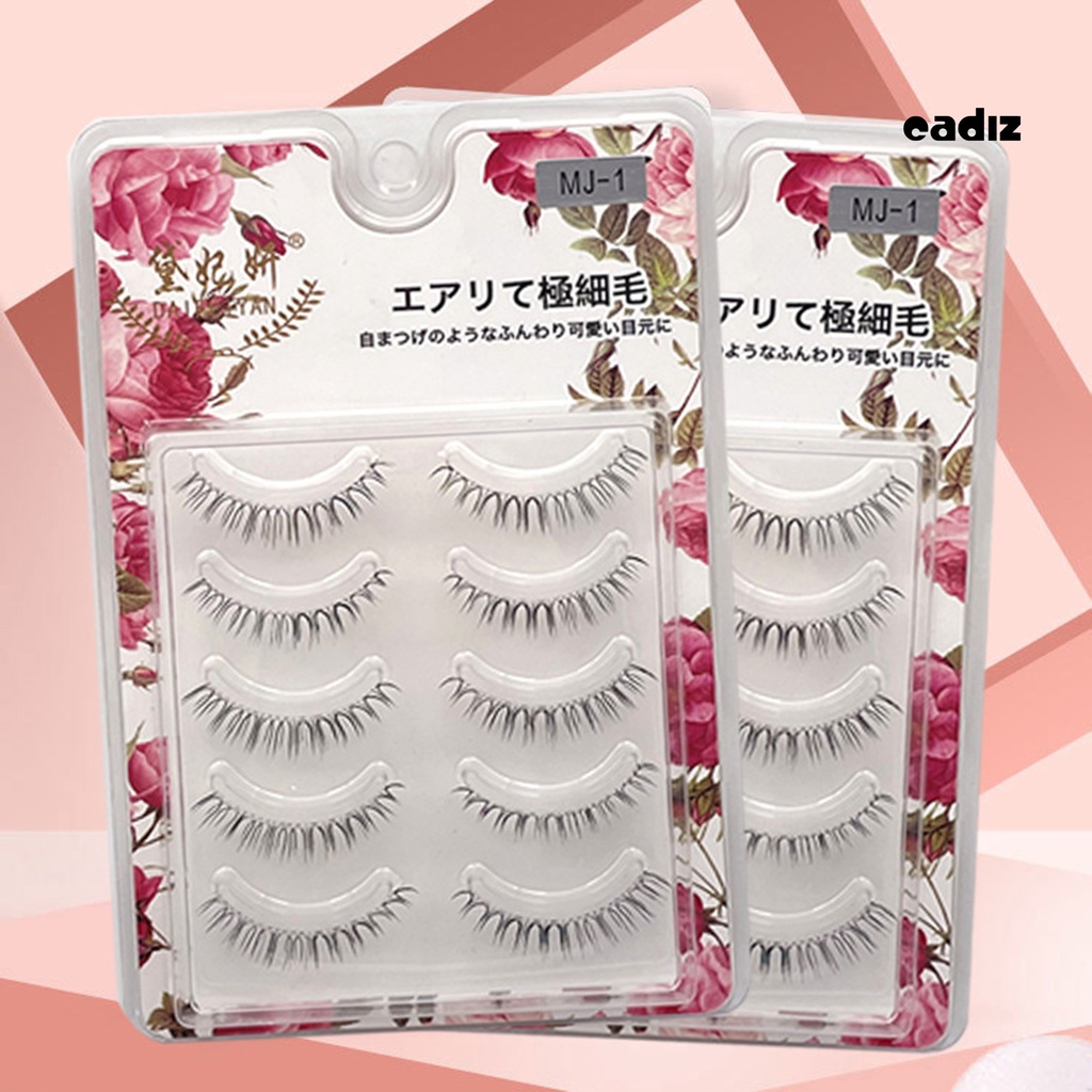 Hộp 5 Cặp Lông Mi Giả 3D Mềm Mại Thoải Mái Dễ Sử Dụng