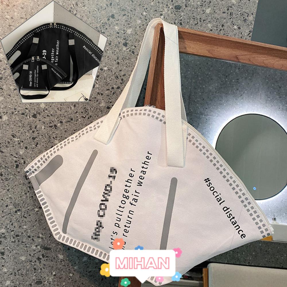 Túi Xách Canvas Phối Dây Xích Thời Trang MIHAN1