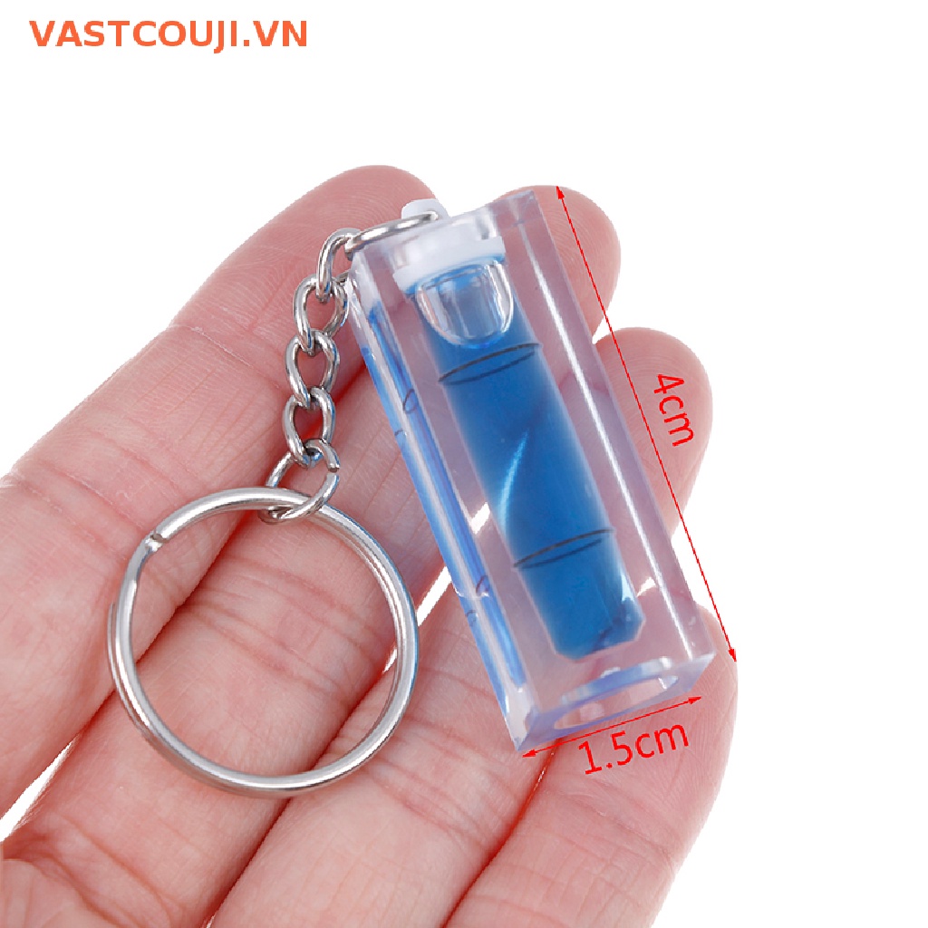 Móc Khóa acrylic Mini Màu Xanh Lá In Hình VASTJI
