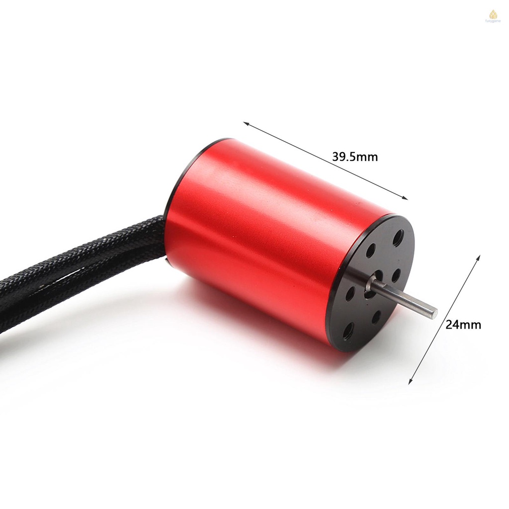 Động Cơ Không Chổi Than S2440 4600KV Thay Thế Cho Xe Điều Khiển Từ Xa Traxxas HSP Wltoys 1 / 16 1 / 18