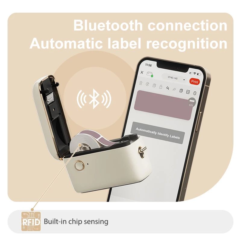 Cuộn Nhãn Dán Chống Nước 15mm-7.5m / Cuộn Cho Máy In H1S