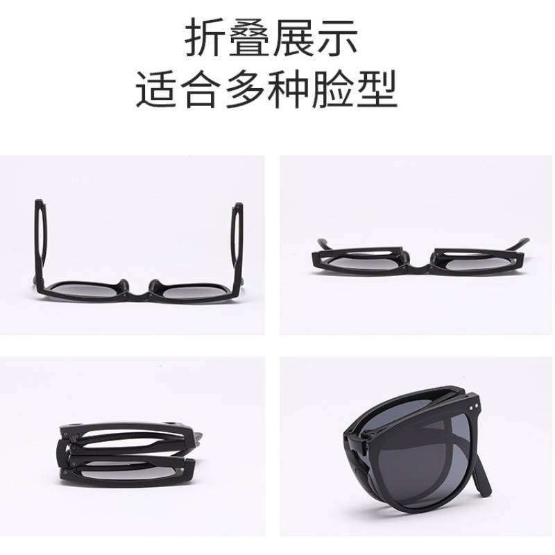 Kính Mát Gọng Vuông Gấp Gọn Thời Trang Mới Cho Nam Nữ