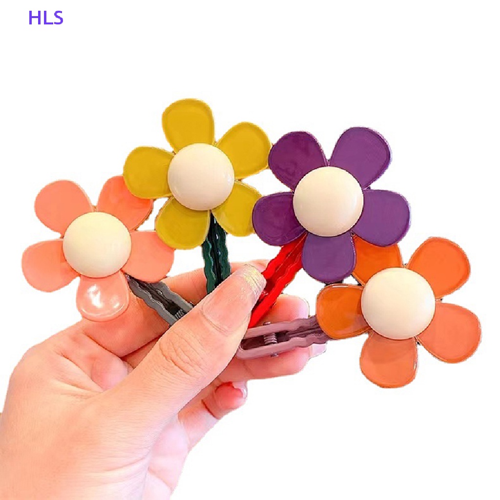 Kẹp Tóc Hình Hoa Nhiều Màu Sắc Ngọt Ngào Cho Nữ