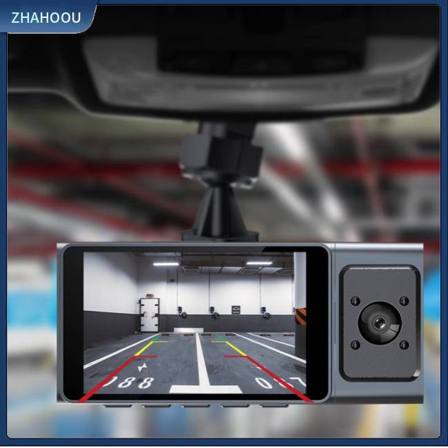 ☃Phụ Kiện Trang Trí Nhà Cửa Kiểu Dáng Dễ Thương Xinh Xắn☃ Camera Ghi Hình Trước / Sau Hd 1080p 3 Cảm Ứng Hỗ Trợ Đậu Xe Ban Đêm