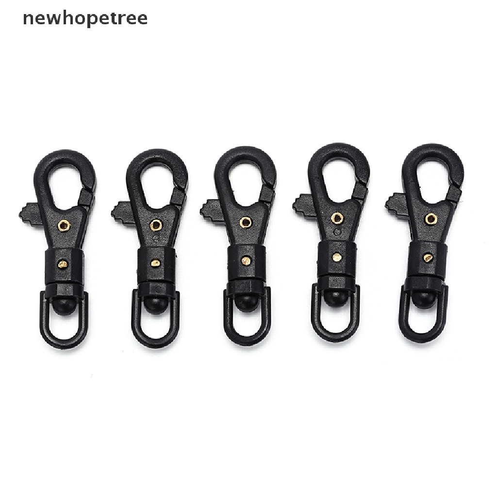 Bộ 5 Móc Khóa Carabiner Có Thể Xoay Tháo Rời Tiện Dụng