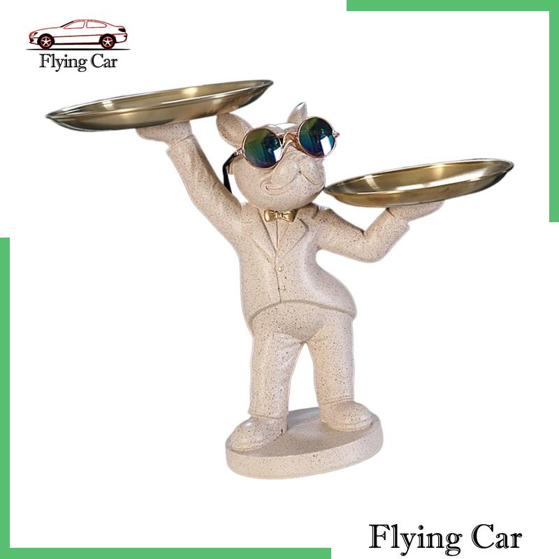 Giá Đỡ Kẹo Hình Chú Chó Bằng Nhựa Resin Để Bàn Trang Trí