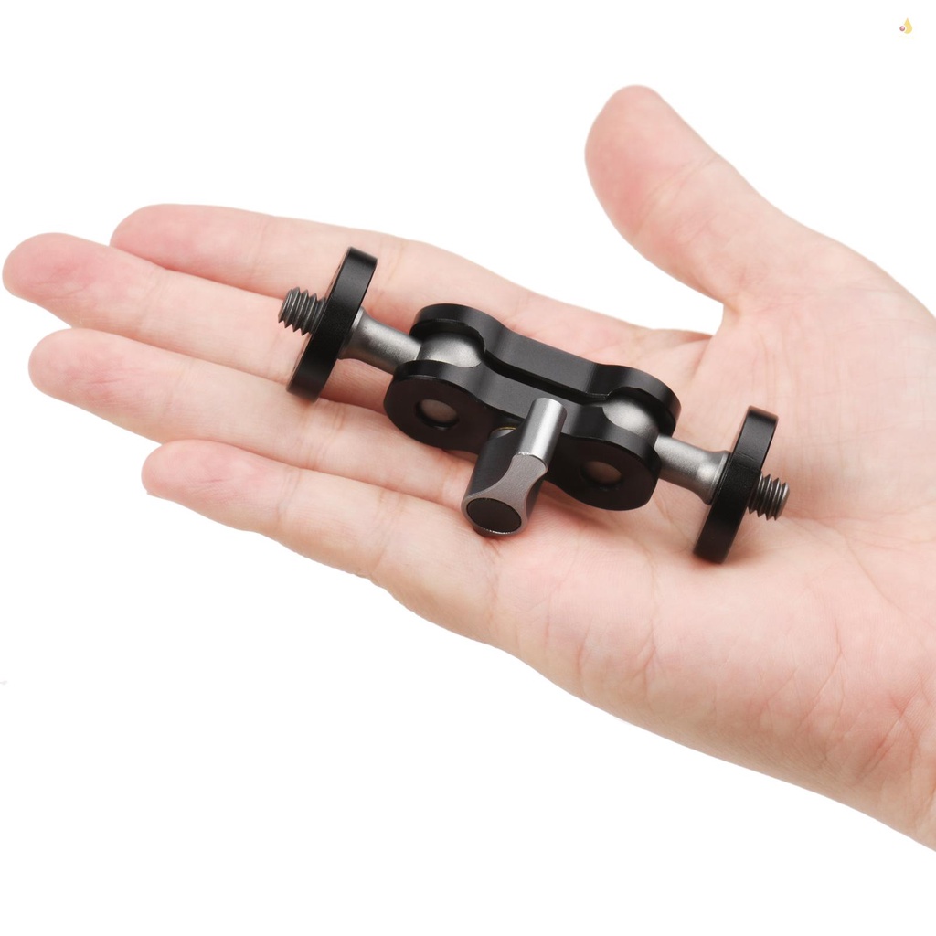 Cánh Tay Nối Dài Andoer MA-75 Bằng Hợp Kim Nhôm Với Ốc Vít 1 / 4 Inch Linh Hoạt Kép Gắn Màn Hình Đèn LED / Video