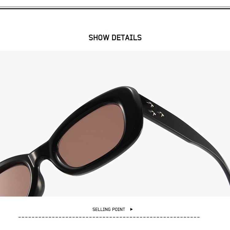 Kính Mát Gọng Vuông Màu Đen Thời Trang Hàn Quốc Chất Lượng Cao Cho Nam Nữ