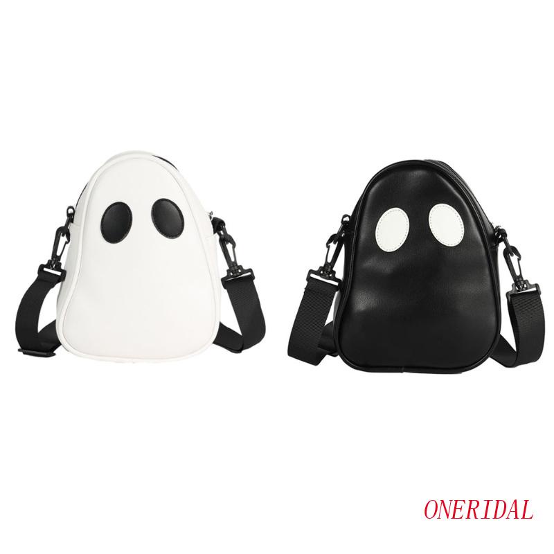 Túi Đeo Chéo Da PU Hình Ma Vui Nhộn Cho Nữ