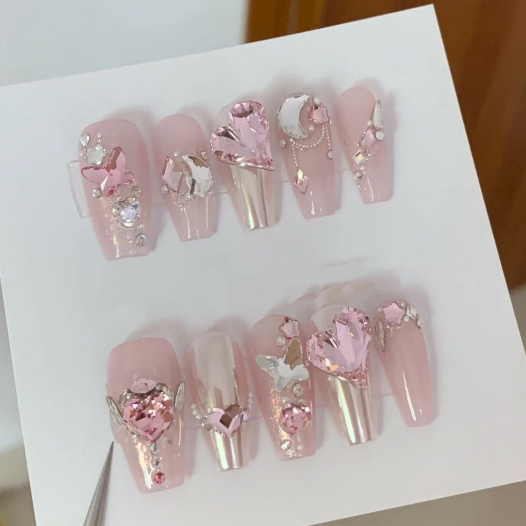 Miếng Dán Trang Trí Móng Tay Đính Đá Sang Trọng