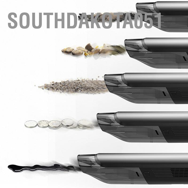 Southdakota051 Máy Hút Bụi Không Dây Cầm Tay Mini Có Thể Sạc Lại Công Suất Cao Cho Xe Hơi Gia Đình