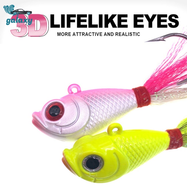Galaxy Mồi Giả Nhử Cá 7g / 14g / 28g / 42g / 56g Bằng Nhựa Gắn Kèm Móc Câu
