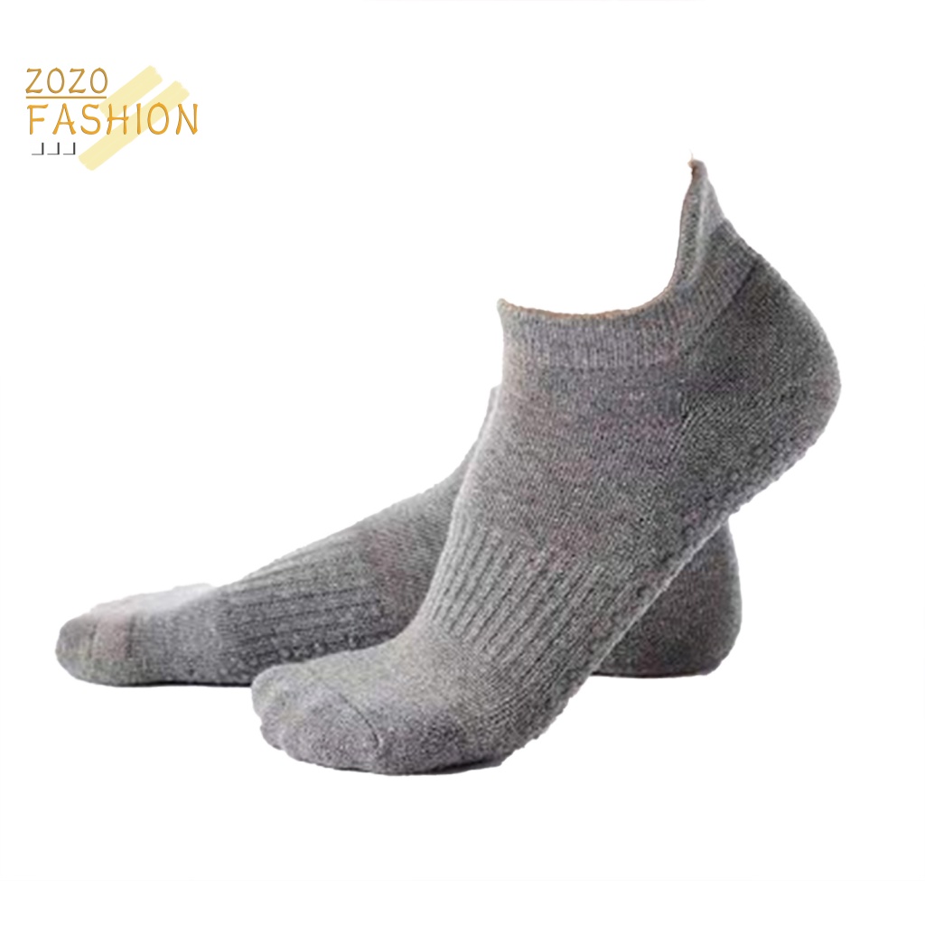 1 Đôi Vớ Cao Su Co Giãn Không Xỏ Lỗ Họa Tiết Chấm Bi Dùng Tập Yoga / Thể Thao