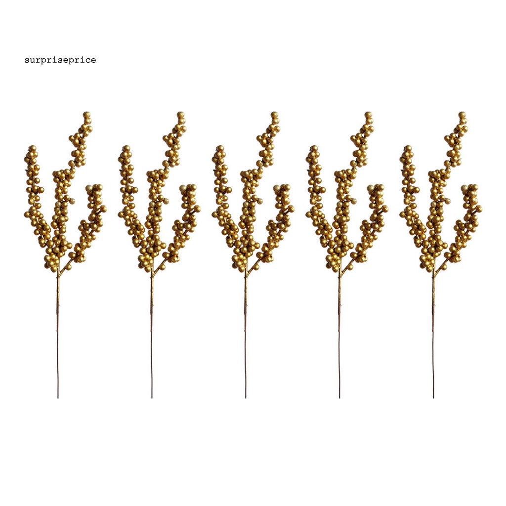 Bộ 5 Quả Mọng Giả Bằng Xốp Polystyrene Styrofoam Dùng Trang Trí Nhà Cửa