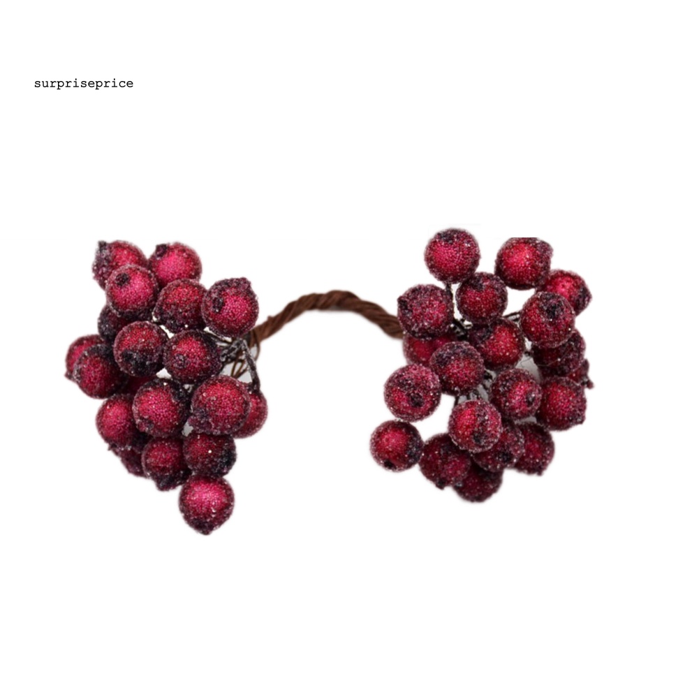 Set 20 Quả Mọng Nhân Tạo Bằng Xốp Dùng Trang Trí Tiệc Cưới / Giáng Sinh DIY