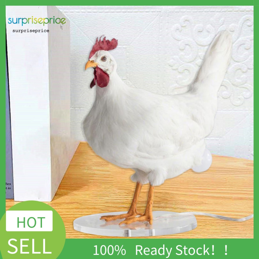 Đèn LED Để Bàn 3D Hình Tượng Gà Trống Cổng USB Bền Bỉ Cho SPA