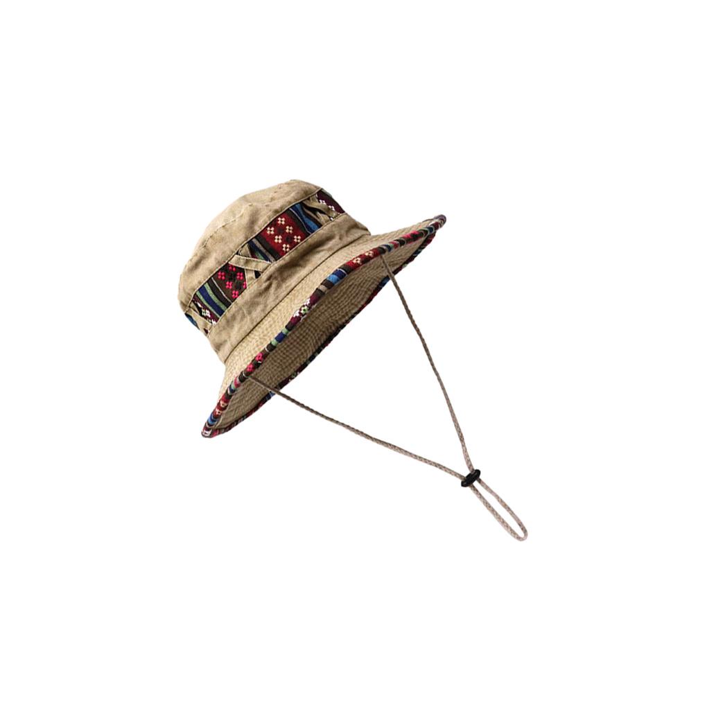 Mũ Câu Cá Chống Nắng Chống Gió Có Dây Rút Phong Cách Nhật Bản Cổ Điển Cho Nam Nữ