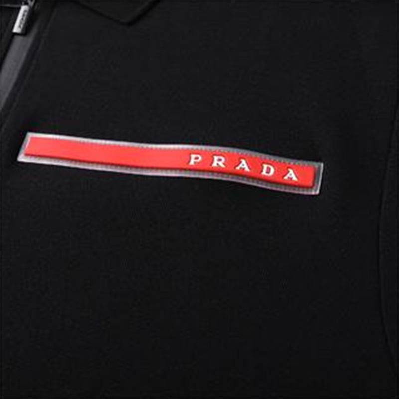 Pr88ad &amp; - Áo Thun Tay Ngắn Cổ Điển Bằng Silicon Có Khóa Kéo Thời Trang Mới Nhất UnisexBSDGSDFBHDGS