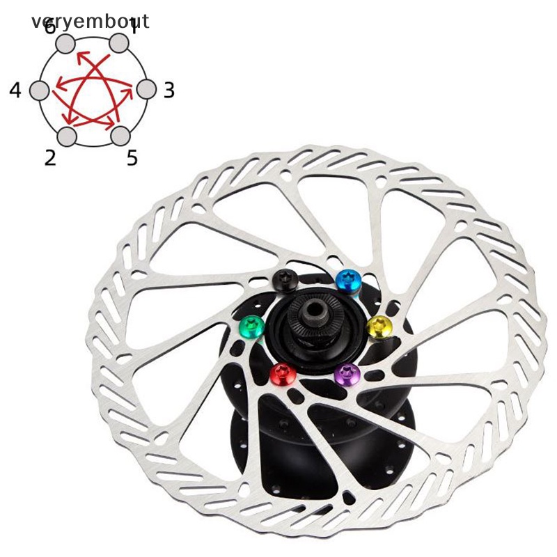 Bộ 12 Ốc Vít T25 M5 * 10 n Bằng Thép Gắn Đĩa Phanh Xe Đạp Leo Núi