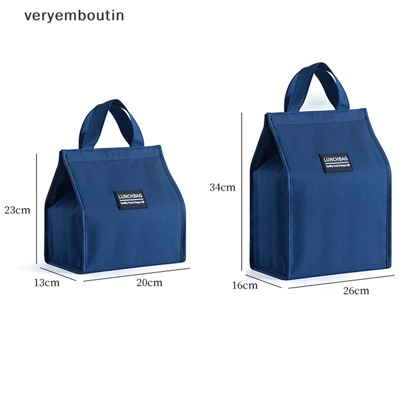 Túi Đựng Hộp Cơm Trưa Vải Oxford Nhỏ Gọn Cho Học Sinh / Nhân Viên Văn Phòng