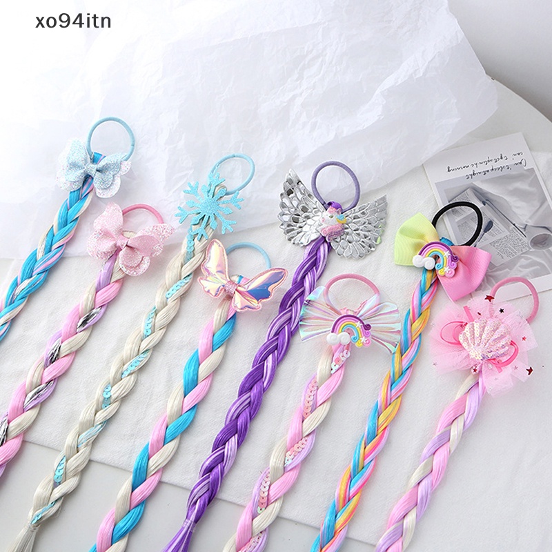 Dây Buộc Tóc Hình Bướm Hoạt Hình Nhiều Màu Dễ Thương Cho Bé Gái